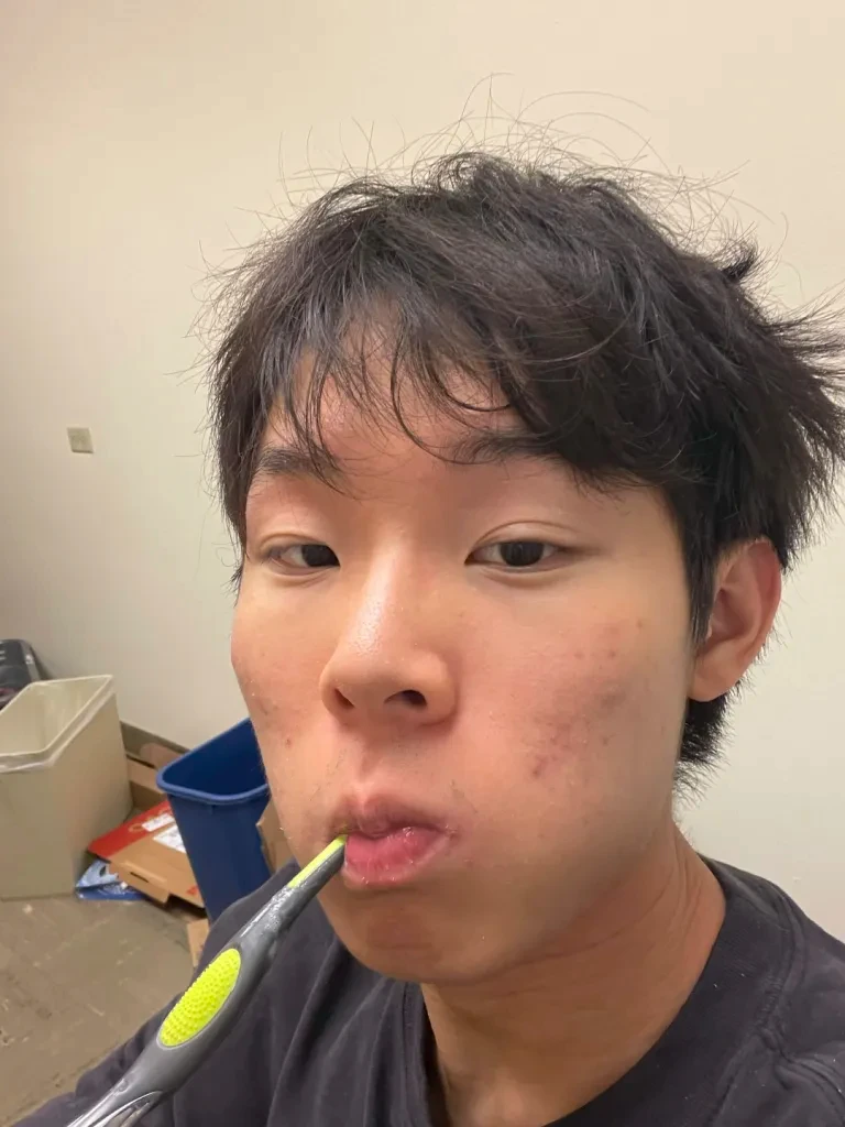 Me brushing my teeth